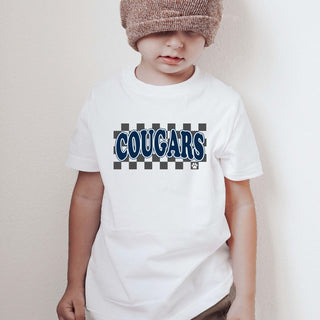 Cougars Checkered - Hunt Club Elementary - Limeberry Designs