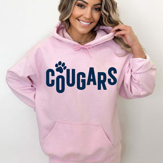 Cougars Repeat with Solid Paw Hoodies - Hunt Club Elementary - Limeberry Designs