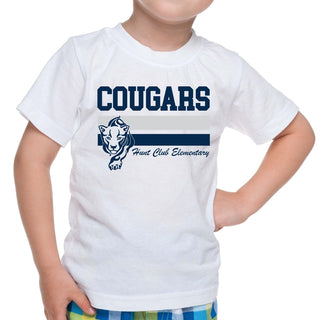 Cougars Stripe with Cougar - Hunt Club Elementary - Limeberry Designs