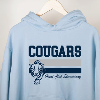 Cougars Stripe with Cougar - Hunt Club Elementary - Limeberry Designs