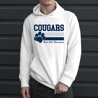 Cougars Stripe with Paw - Hunt Club Elementary - Limeberry Designs