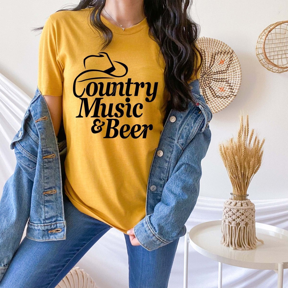Country Music & Beer Tee - Quick Shipping - Limeberry Designs