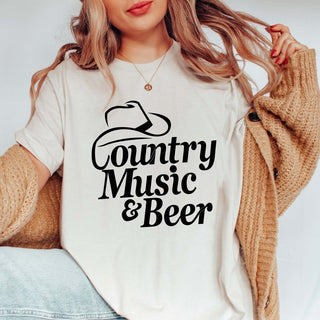 Country Music & Beer Tee - Quick Shipping - Limeberry Designs