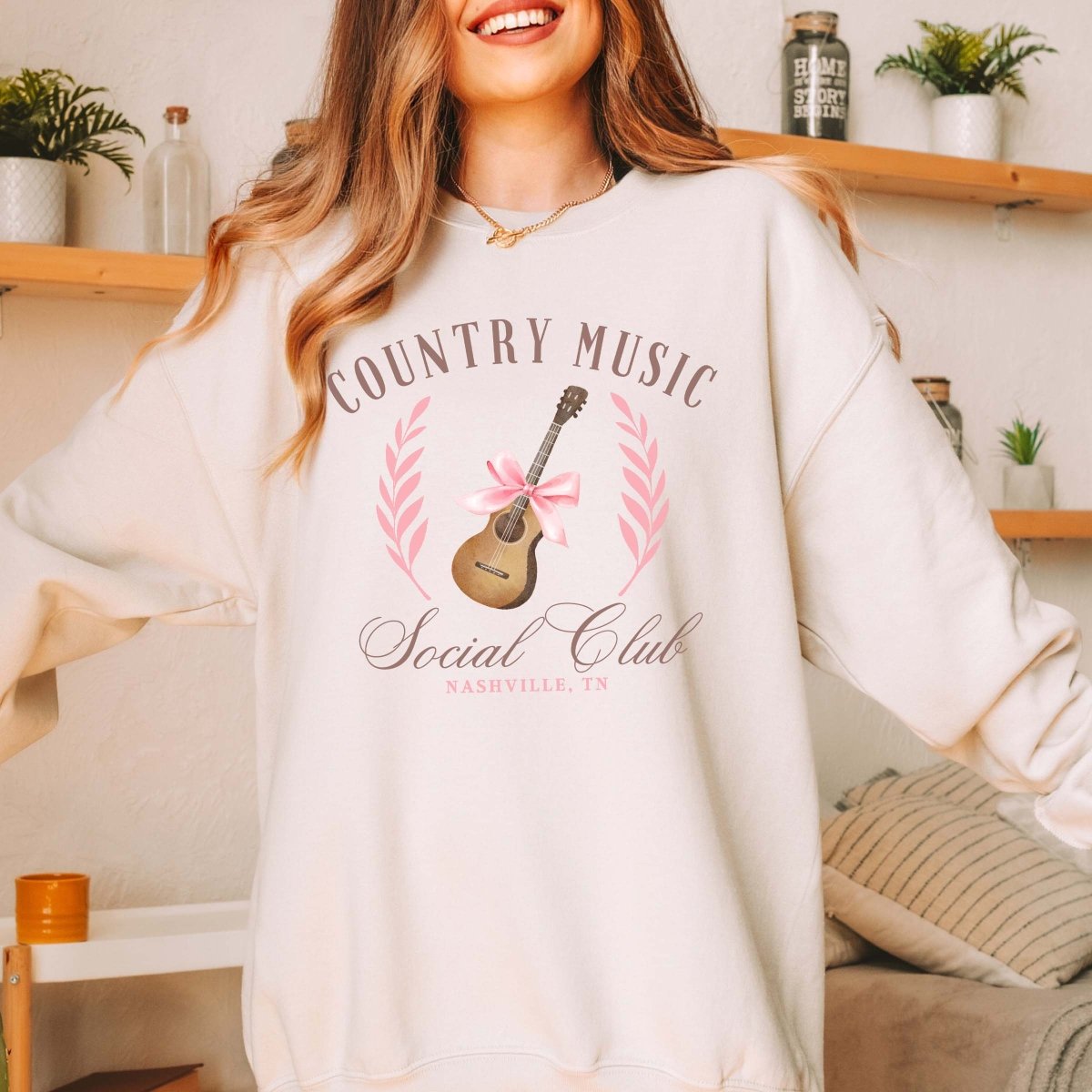 Country Music Social Club Sweatshirt - Limeberry Designs
