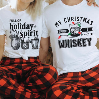 Couple Christmas Holiday & Christmas Spirit Bella Graphic Tee - Limeberry Designs