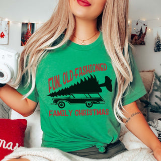 Couple Christmas It's A Beaut & Fun Old Fashioned Bella Graphic Tee - Limeberry Designs