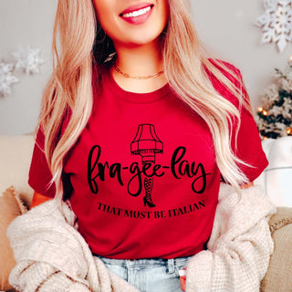 Couple Christmas Oh Fudge Hat & Fra - gee - lay Bella Graphic Tee - Limeberry Designs