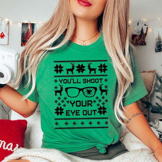 Couple Christmas You'll Shoot Your Eye Out & Oh Fudge Bella Graphic Tee - Limeberry Designs