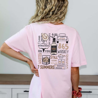 Cowboy Collage Back Design Comfort Color Tee - Quick Shipping - Limeberry Designs