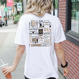 Cowboy Collage Back Design Comfort Color Tee - Quick Shipping - Limeberry Designs