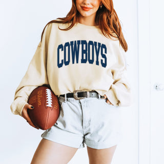 Cowboys Collegiate Letter Graphic Sweatshirt + Hoodie