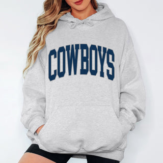 Cowboys Collegiate Letter Graphic Sweatshirt + Hoodie