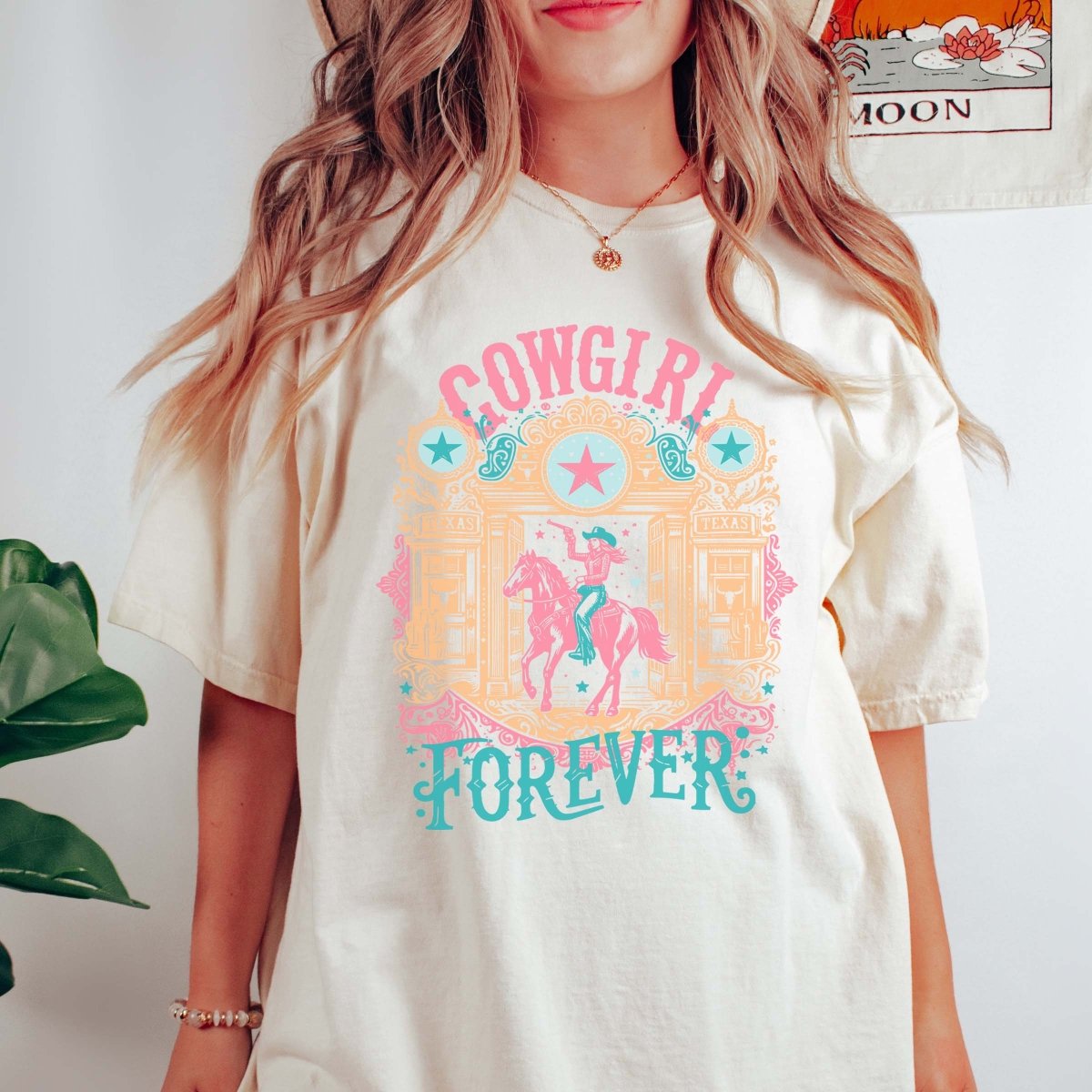 Cowgirl Forever Comfort Color Tee - Limeberry Designs
