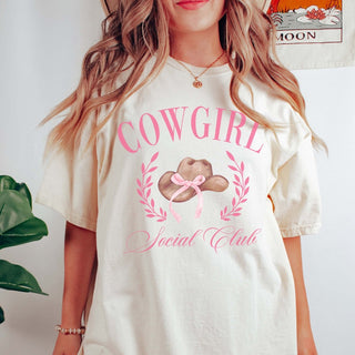 Cowgirl Social Club Comfort Color Wholesale Tee - Trending - Limeberry Designs