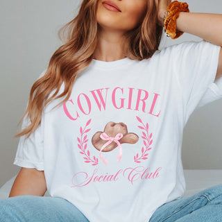 Cowgirl Social Club Comfort Color Wholesale Tee - Trending - Limeberry Designs