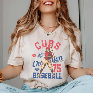 Cubs Vintage Baseball Team Wholesale Tee - Fast Shipping - Limeberry Designs