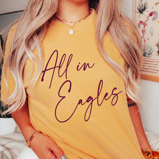 Custom All In Mascot Comfort Color Graphic Tee - Limeberry Designs