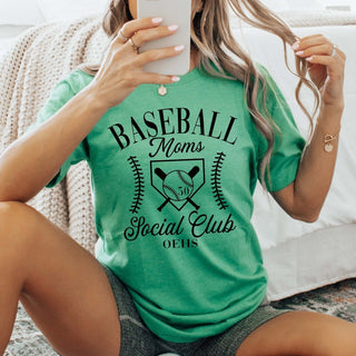 Custom Baseball Mom Social Club Tee - Limeberry Designs