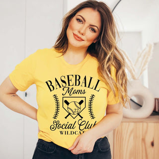 Custom Baseball Mom Social Club Tee - Limeberry Designs