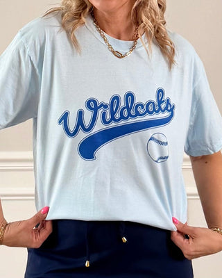 Custom Baseball Script With Tail Comfort Color Graphic Tee - Limeberry Designs