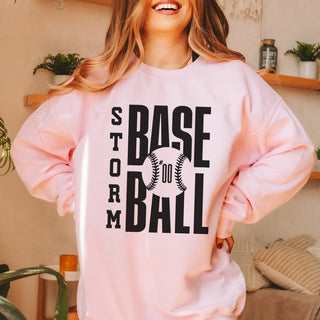 CUSTOM BASEBALL TEAM & NUMBER | Crew Sweatshirts - Limeberry Designs