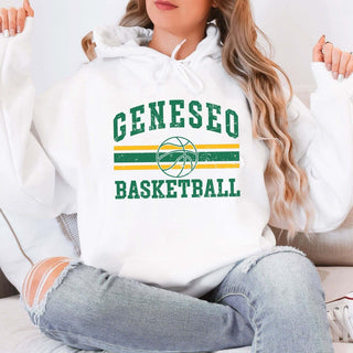 Custom Basketball Team With Stripes Graphic Hoodie - Limeberry Designs