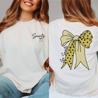 Custom Cheer Bow Front & Back Tees - Limeberry Designs