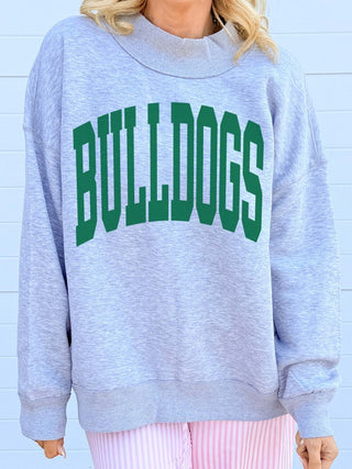 Custom Collegiate Graphic Mockneck Sweatshirt - Limeberry Designs