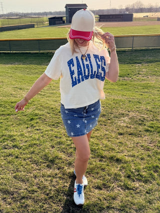 Custom Collegiate Team Polka Dots Boxy Comfort Color Graphic Tee - Limeberry Designs