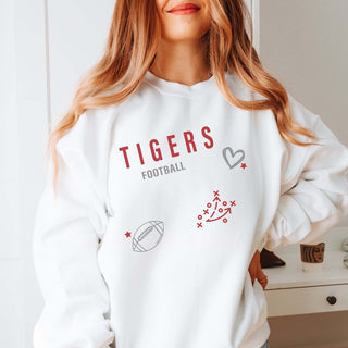 Custom Football Collage Sweatshirt With Front And Back Design - Limeberry Designs