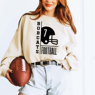 Custom Football Team & Number Sweatshirt - Limeberry Designs