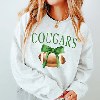 Custom Football Team With Bow Sweatshirts - Limeberry Designs