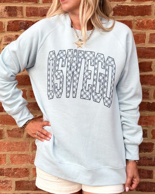 Custom Plaid Game Day Premium Sweatshirt - Limeberry Designs