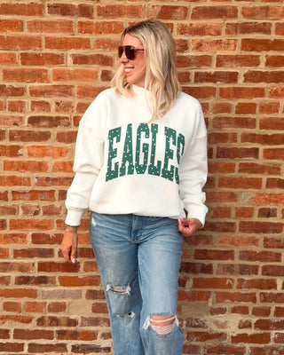 Custom Polka Dot Varsity Mockneck Sweatshirt - Limeberry Designs