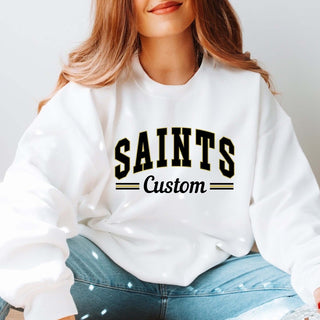Custom Saints With Stripes Family Sweatshirt - Limeberry Designs