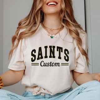 Custom Saints With Stripes Family Tee - Limeberry Designs