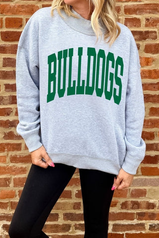 Custom Varsity Letter Mockneck Sweatshirt - Limeberry Designs