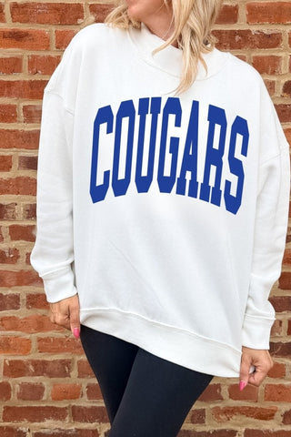 Custom Varsity Letter Mockneck Sweatshirt - Limeberry Designs