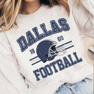 Dallas Football Graphic Sweatshirt - Limeberry Designs