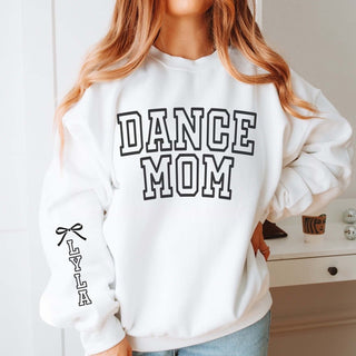 Dance Mom Athletic With Custom Sleeve Graphic Sweatshirt - Limeberry Designs