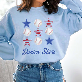 Darien Stars Collage Graphic Sweatshirt - Limeberry Designs