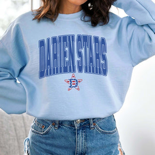 Darien Stars Large Varsity Graphic Sweatshirt - Limeberry Designs