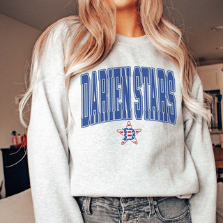Darien Stars Large Varsity Graphic Sweatshirt - Limeberry Designs