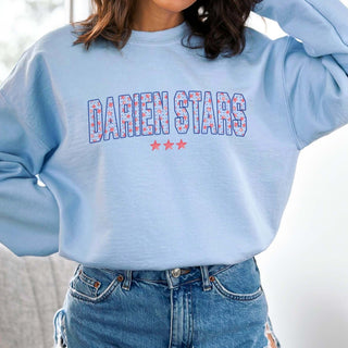 Darien Stars Plaid Graphic Sweatshirt - Limeberry Designs