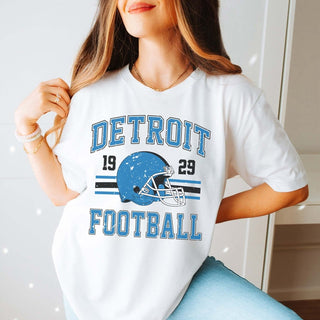 Detroit Football Bella Graphic Tee - Limeberry Designs