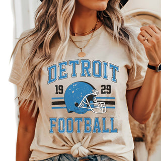 Detroit Football Bella Graphic Tee - Limeberry Designs