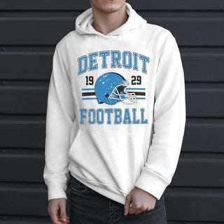 Detroit Football Graphic Hoodie - Limeberry Designs