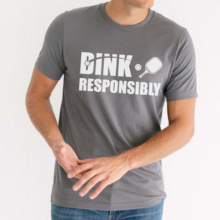 Dink Responsibly Pickleball Graphic Tee - Limeberry Designs