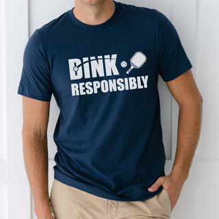 Dink Responsibly Pickleball Graphic Tee - Limeberry Designs