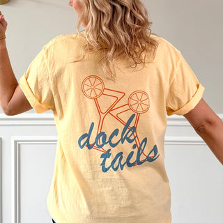 Docktails Graphic Comfort Color Tee Front & Back Design